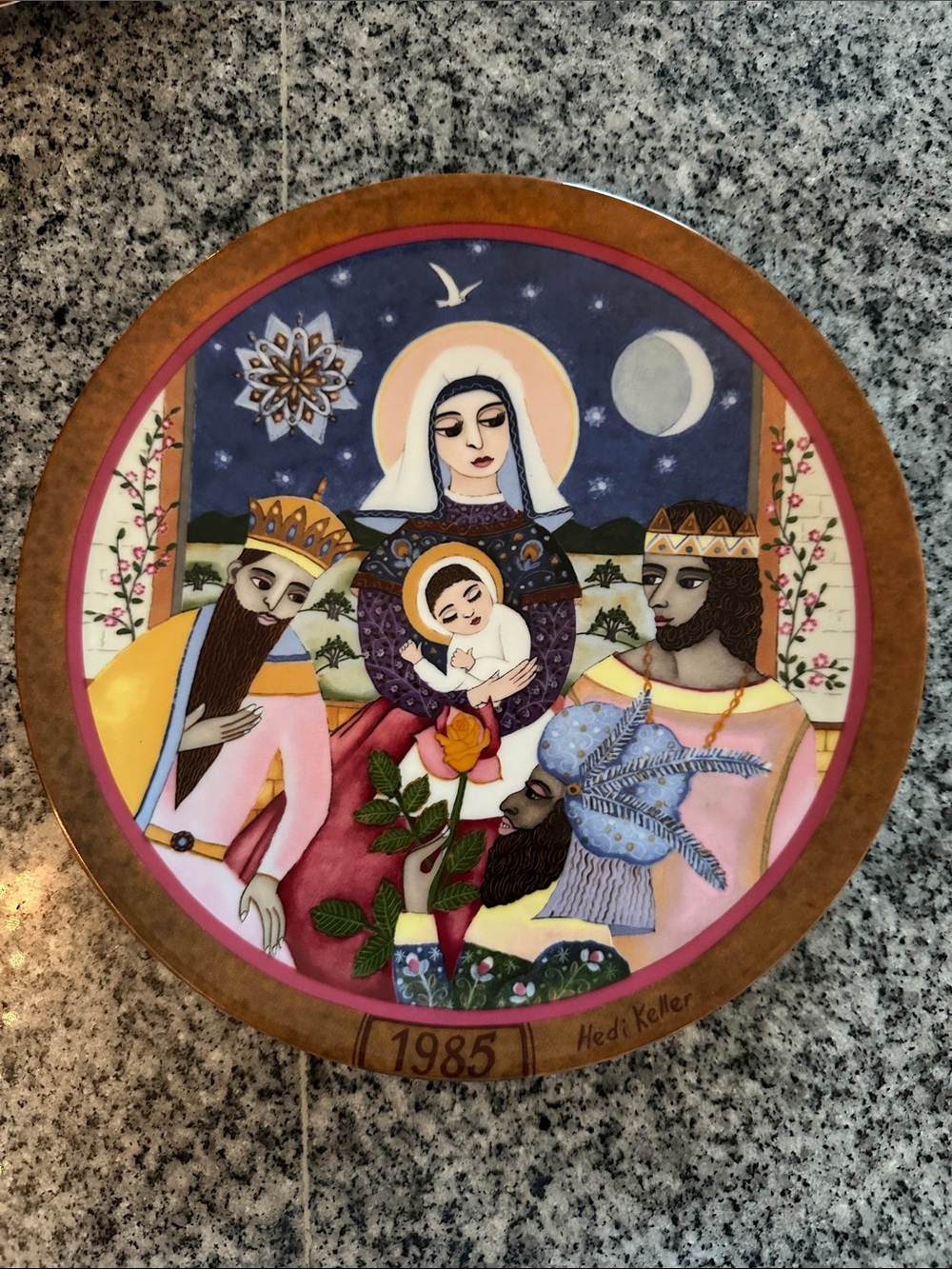 1985 Decorative Nativity Collector Plate - Multi